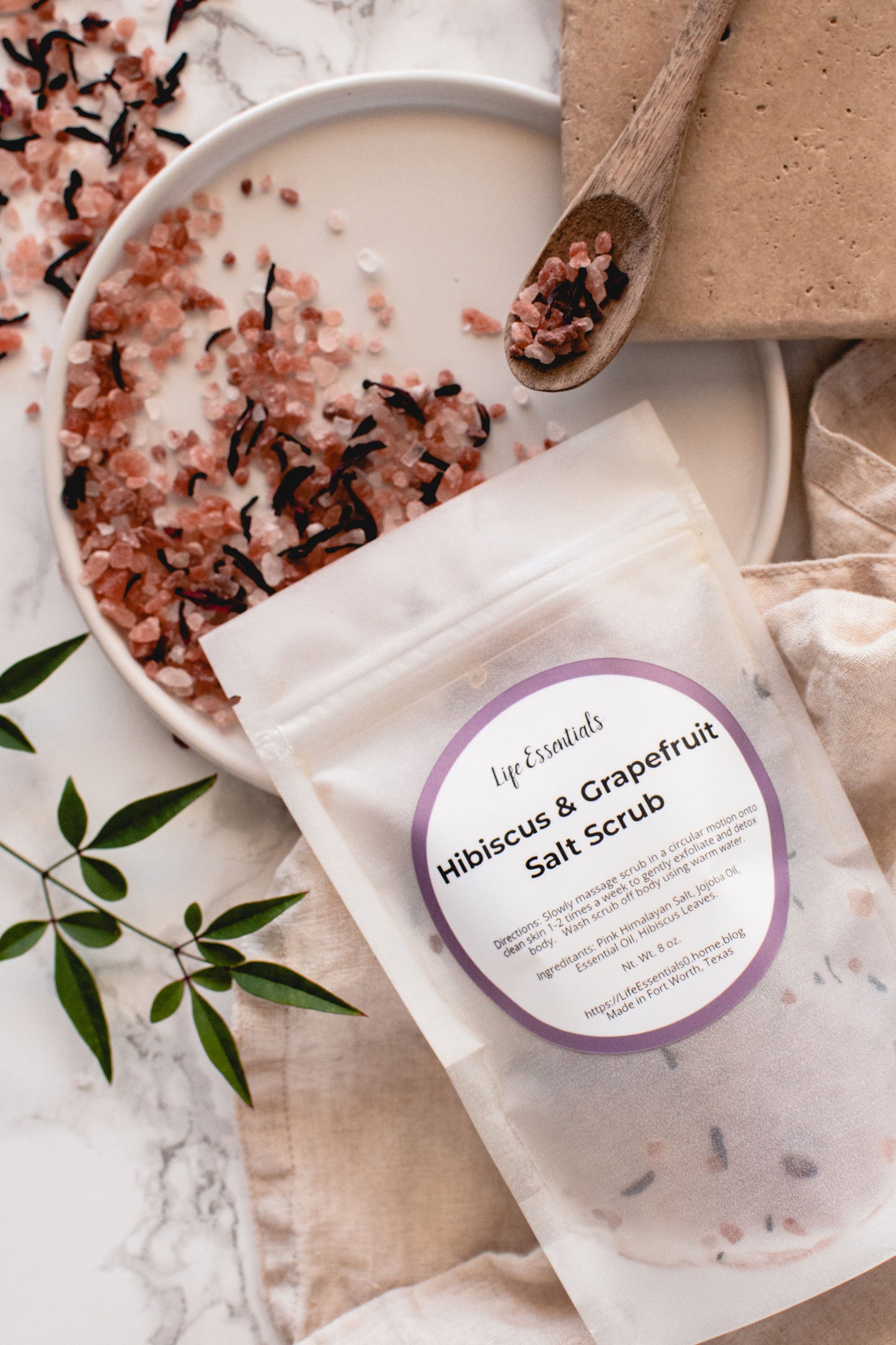 Hibiscus & Grapefruit Himalayan Salt Scrub Refill