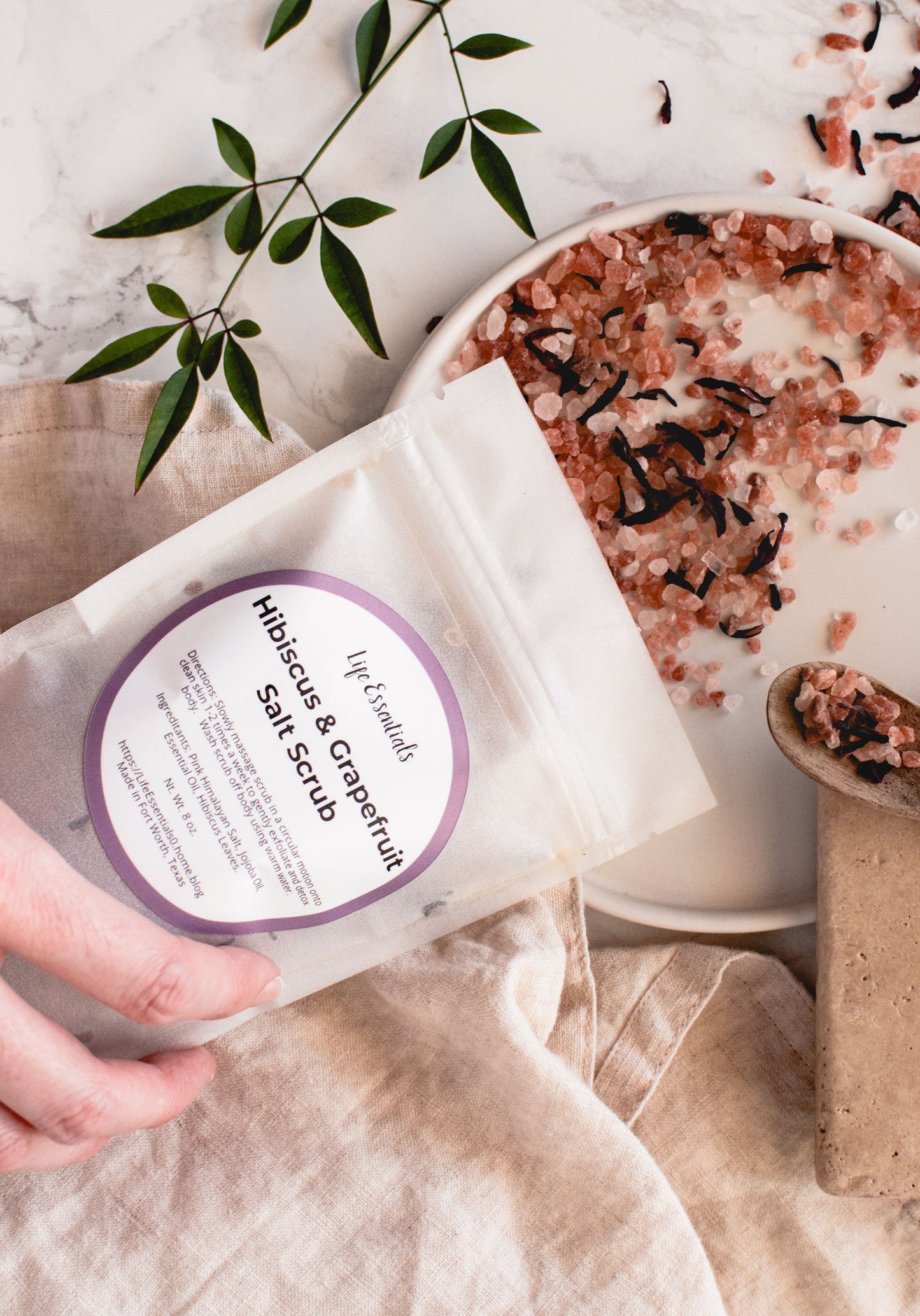 Hibiscus & Grapefruit Himalayan Salt Scrub Refill