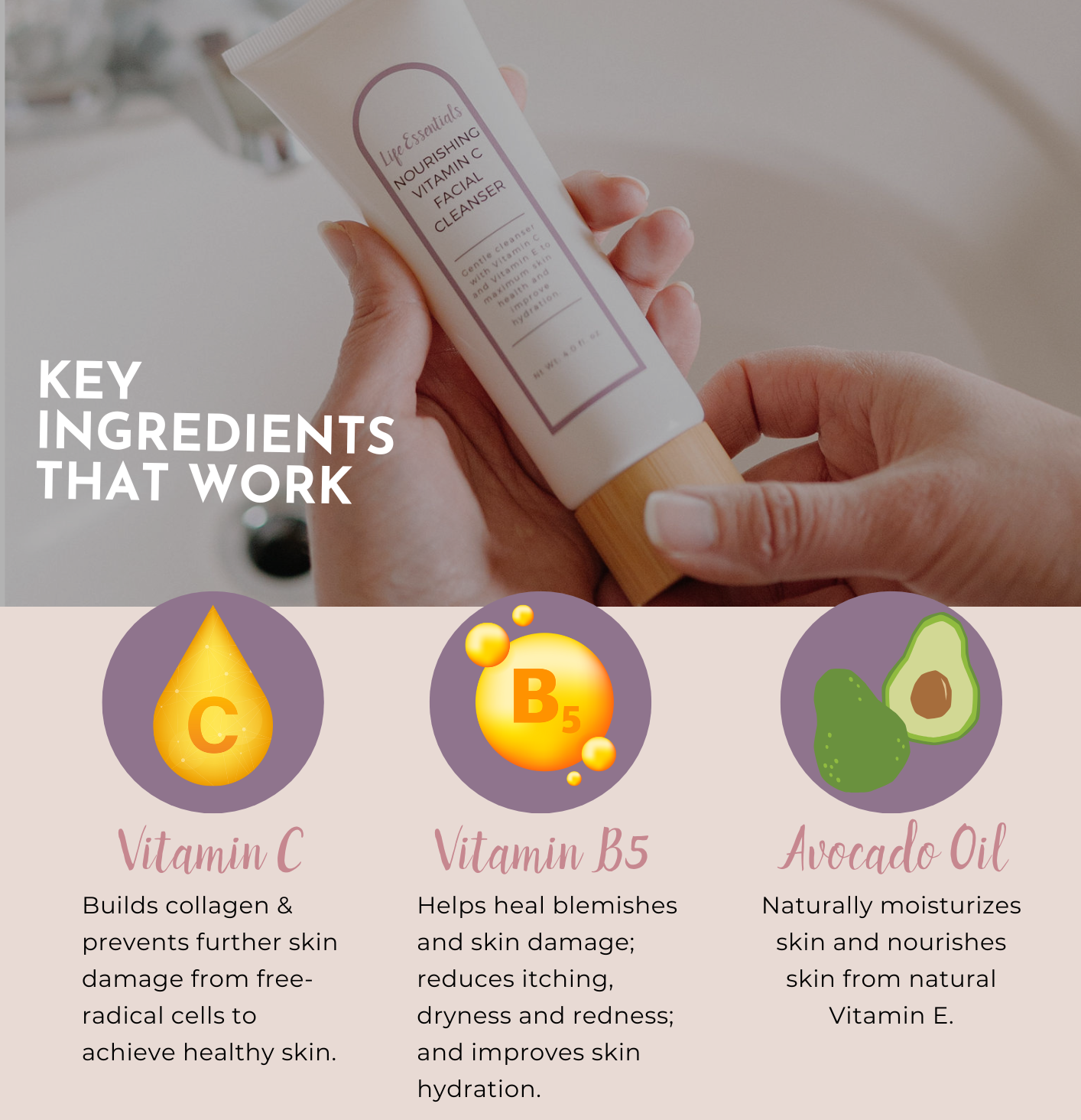 Gentle Nourishing Vitamin C Facial Cleanser